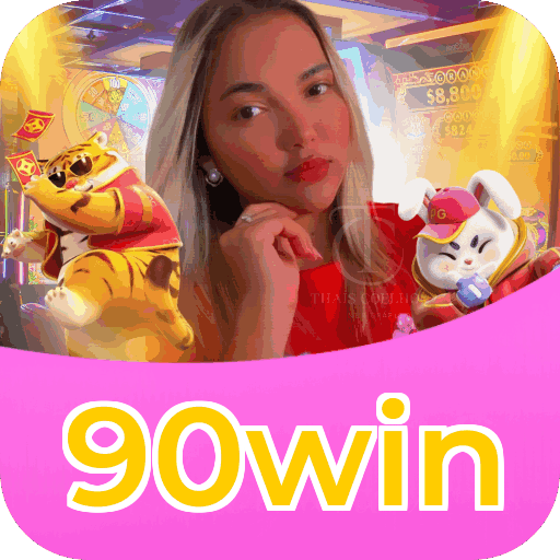 Interface do aplicativo 90win mostrando jogos disponíveis no iOS e Android